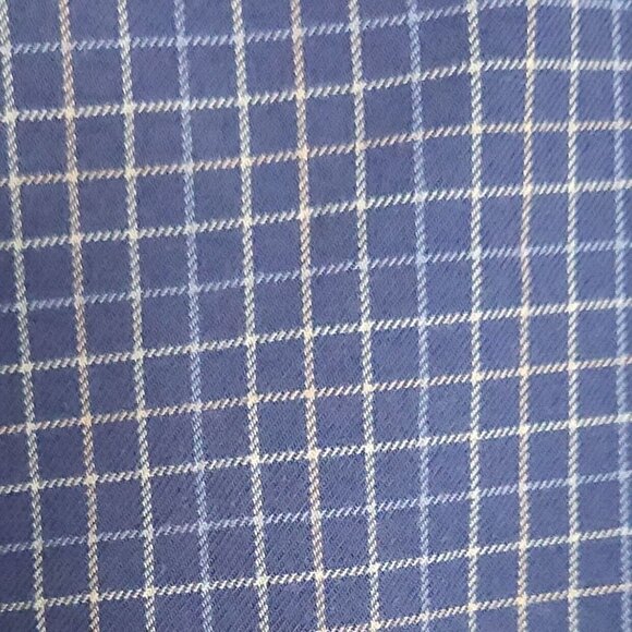 Eddie Bauer Mens Tall Blue Check Long Sleeve Button Down LT - Picture 3 of 5